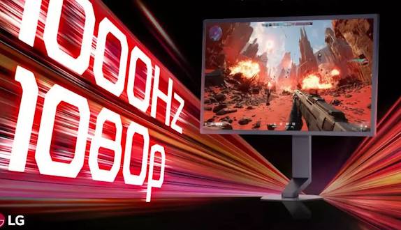 LG نخستین مانیتور ۱۰۰۰ هرتزی دنیا را معرفی کرد
