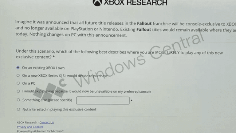 نظرسنجی ایکس‌باکس: انحصاری شدن Fallout و Minecraft روی میز است